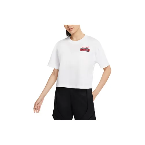 JORDAN Crop Tops Women's White