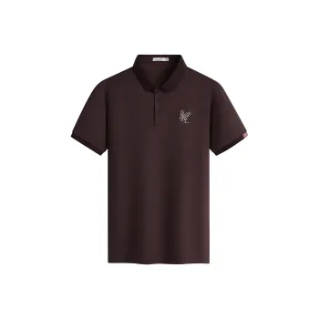 Dance With Wolves Polo Shirt Men's Dark Reddish Purple