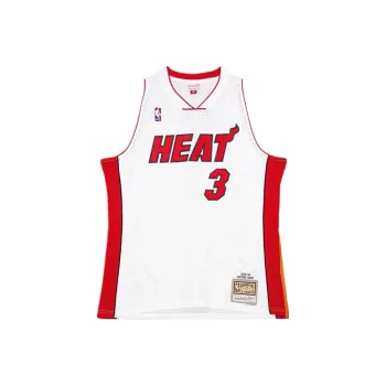 Mitchell Ness Basketball Jerseys Unisex White Red