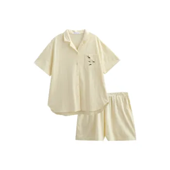 Same Language Pajama Set Women's Lunar Yellow · Black Carp