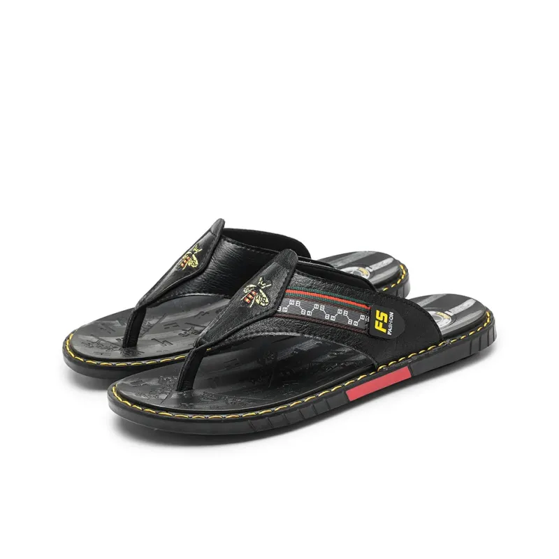 Shiozawa Rubber Sole Stitching Quick Dry Flip Flops Men's-2