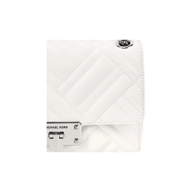 MICHAEL KORS MICHAEL KORS Handbag Collection Petyon Leather Crossbody Bag, Shoulder Bag Women's White-4