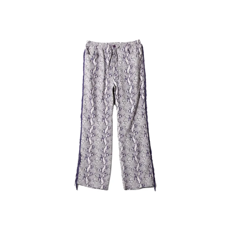 Needles Snakeskin-print Fringed Trousers-0
