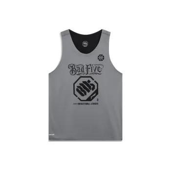 LiNing x Mitchell & Ness Basketball Jerseys Men's Shark Gray Black