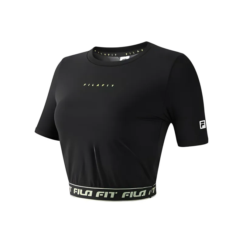 FILA Crop Tops Women's Black-0