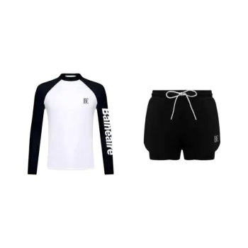 BALNEAIRE Swimsuit Set Men's Cool Black/White