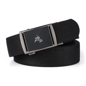POLOMEISDO Nylon Braid Belt Unisex Width 3.8cm