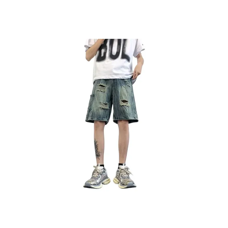 NEAR HERE Denim Shorts Unisex-5