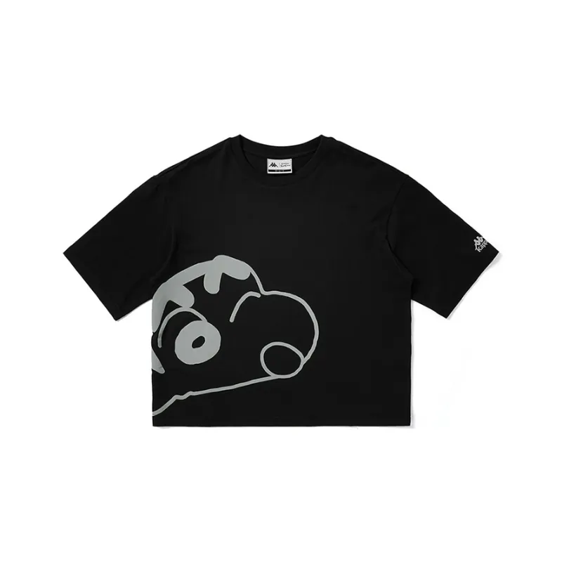 Kappa x SHINCHAN Crew Neck Fitted Straight Short-Sleeved T-Shirt Women's-0
