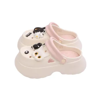 SHIGUDE Sandal Slippers Women's, White/Pink