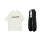 Clothing Set (Cream+Black Cuffed Pants)