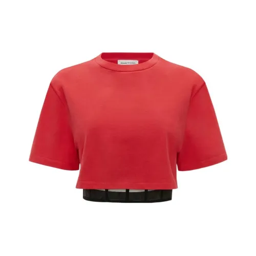 Alexander McQueen Crop Top Women's Red