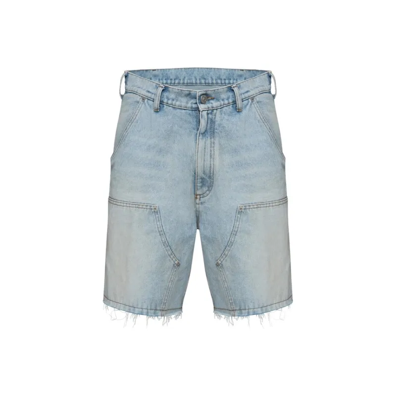 MM6 Maison Margiela Numbers motif Denim Shorts-0