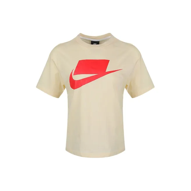Nike T Shirt Women's Light Yellow-0