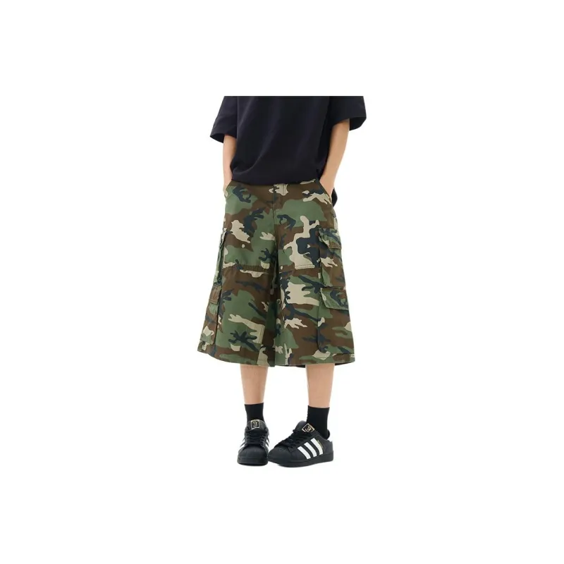 CREAZIONI LA FANTASIA E MOBILE Denim Shorts Unisex Camouflage-0