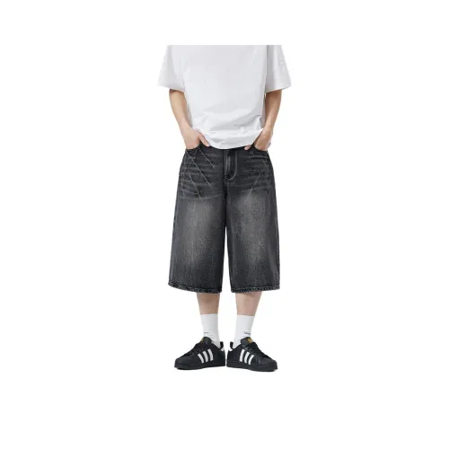 Menglaini Denim Shorts Unisex