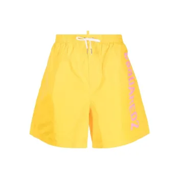 DSQUARED 2 Logo Printed Drawstring Swim Shorts