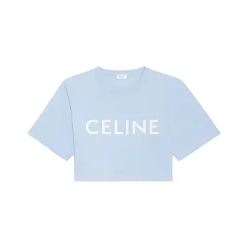 CELINE Crop Tops Women's Blue