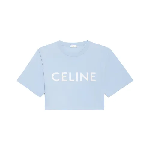 CELINE Crop Tops Women's Blue
