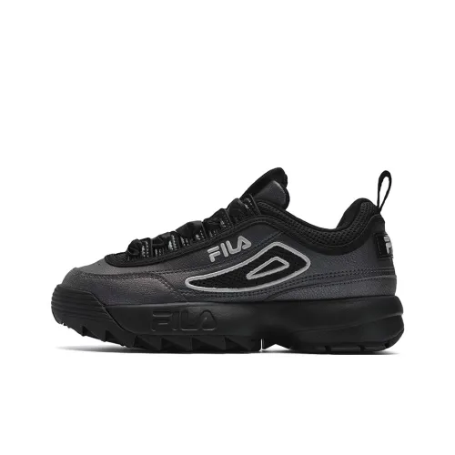 FILA Disruptor 2 Anti Slip Wear Resistant Low Top Casual Shoes Women's Black