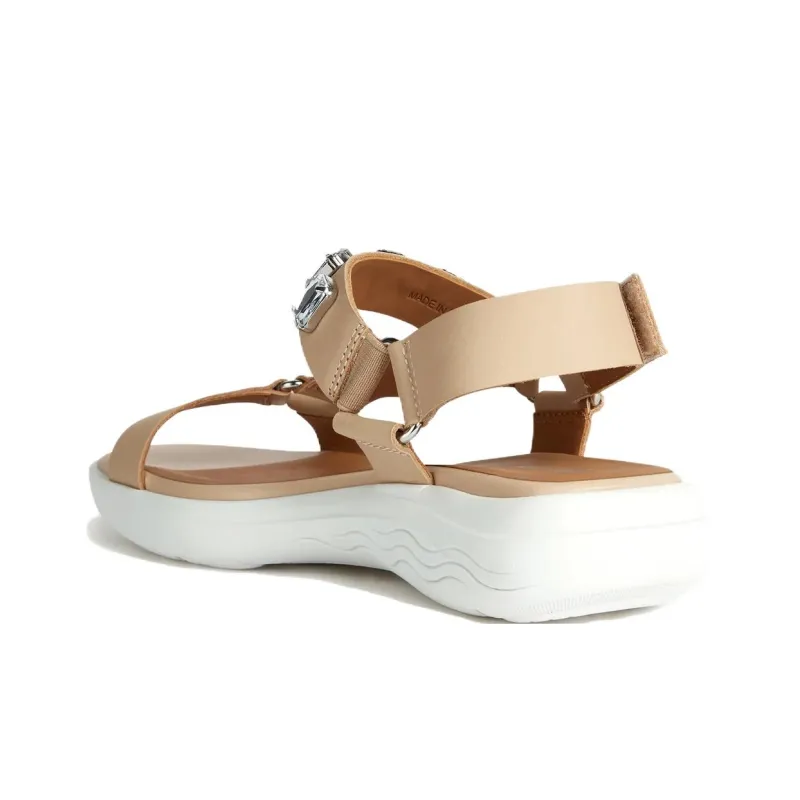 GEOX Spherica Ec5w One Strap Sandals Women's Beige-2