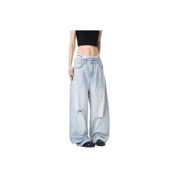 PANDA ADEVIL Jeans Unisex Light Blue