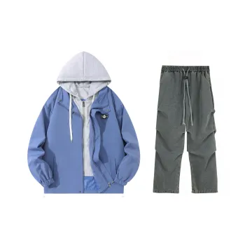 A.X.S.K Casual Sportswear Unisex Dusty Blue