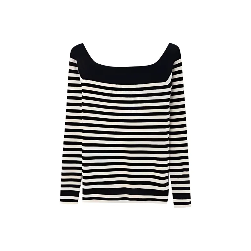 XIAOJUCHUANLI Knitwear Women's Stripes-1