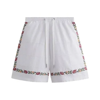 KITH Windowpane Eyelet Belmont Short