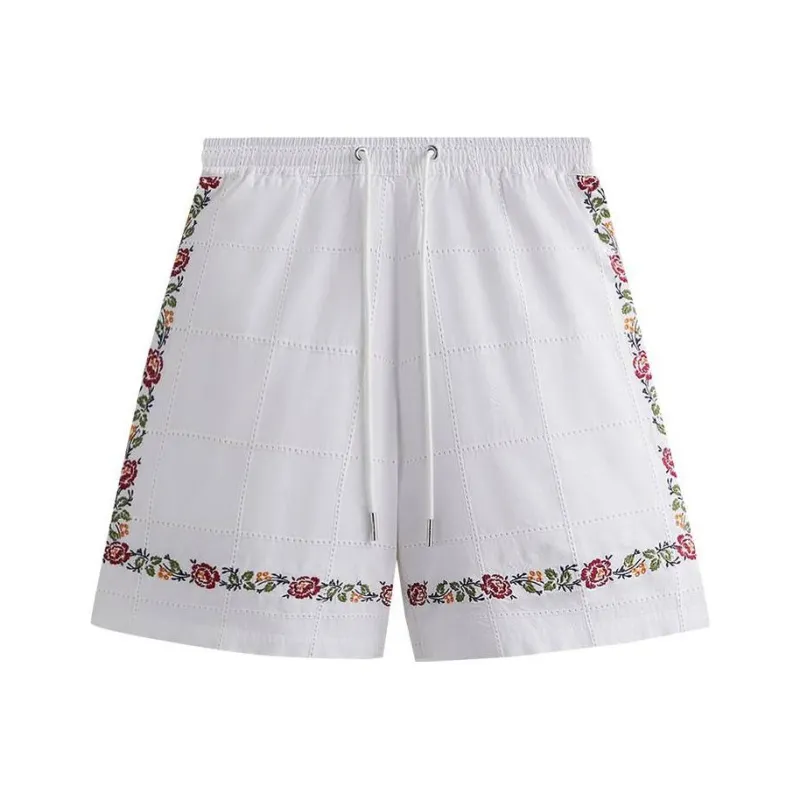 KITH Windowpane Eyelet Belmont Short-0