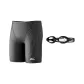 Black (Swimming Trunks+Swim Goggles)