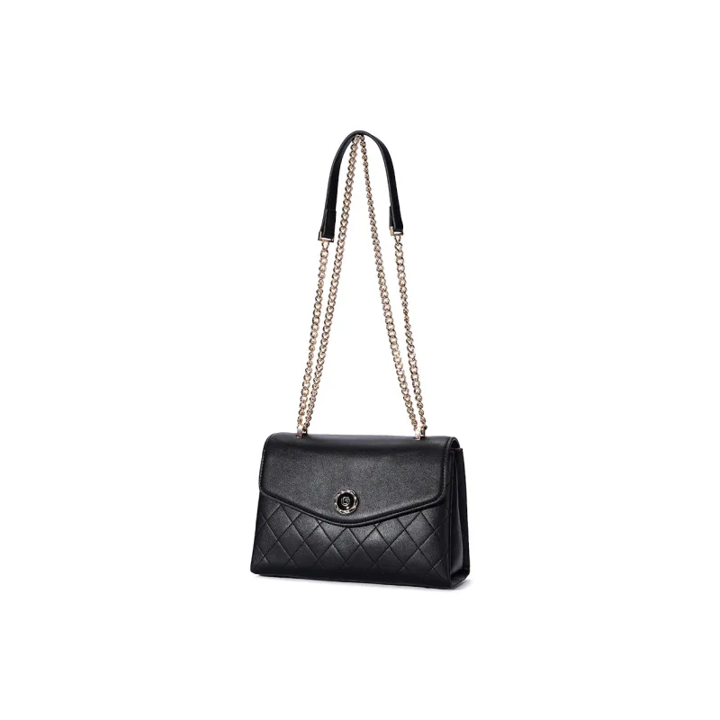 Dubaolu Polyurethane Envelope Bag, Shoulder Bag, Crossbody Bag Medium Size Women's Gray White/Ecru/Black-9