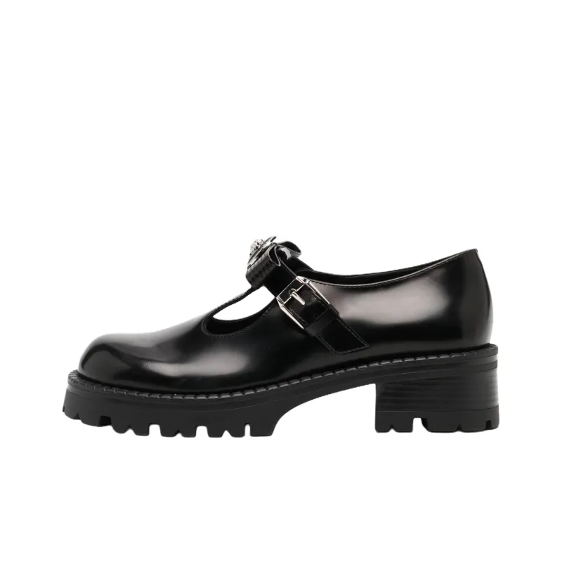 FANSIZHE Gianni Casual Single Shoes 5cm Women's Black-0