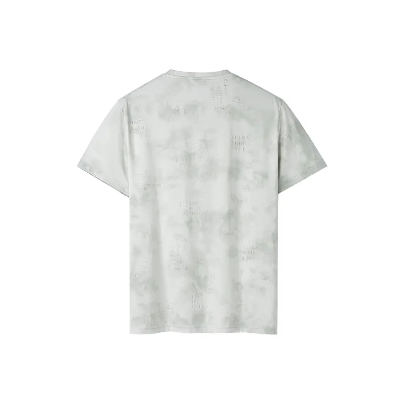 HLA T Shirt Men's Green Gray Pattern 16-1