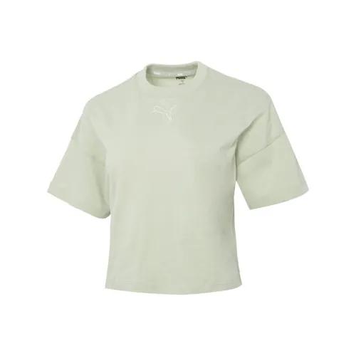 PUMA Crop Tops Women's Light Green