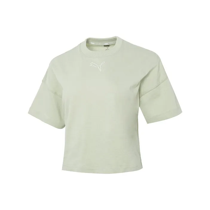 PUMA Crop Tops Women's Light Green-0