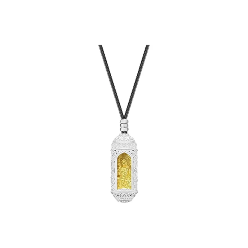 YUOFFICIAL 999 Fine Silver Sterling Silver Necklaces Unisex-30