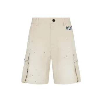 DSQUARED 2 Logo Printed Cargo Shorts