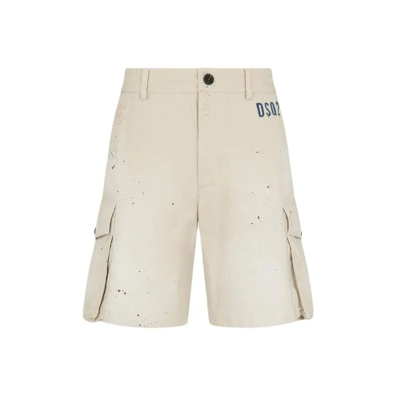DSQUARED 2 Logo Printed Cargo Shorts-0