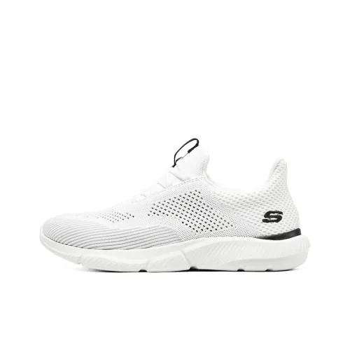 Skechers Ingram Cushioning, Slip Resistant, And Abrasion Resistant Low Top Running Shoes Men's White Black
