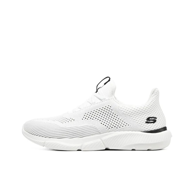 Skechers Ingram Cushioning, Slip Resistant, And Abrasion Resistant Low Top Running Shoes Men's White Black-0