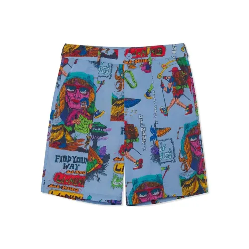 LiNing x X Chinatown Market Sports Life Collection Casual Shorts Men's Blue