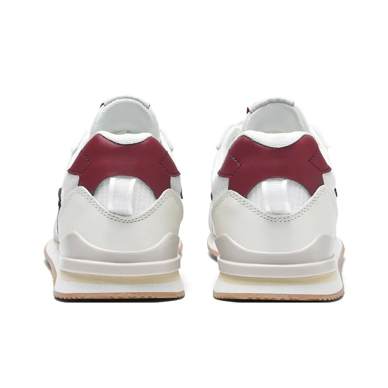 Binary Wear resistant, Lightweight, Breathable, And Non slip. Low Top Casual Shoes Men's Ivory/Dark Red-1