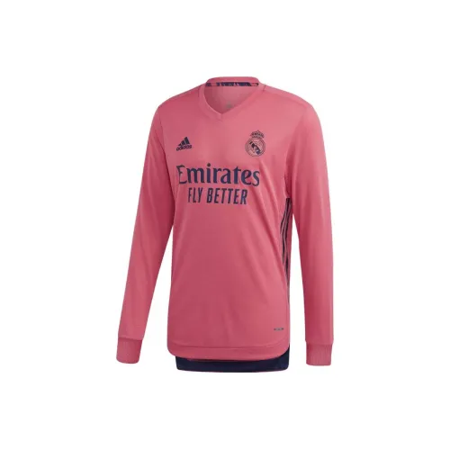 Adidas Real Madrid Soccer Jerseys Men Spring Pink
