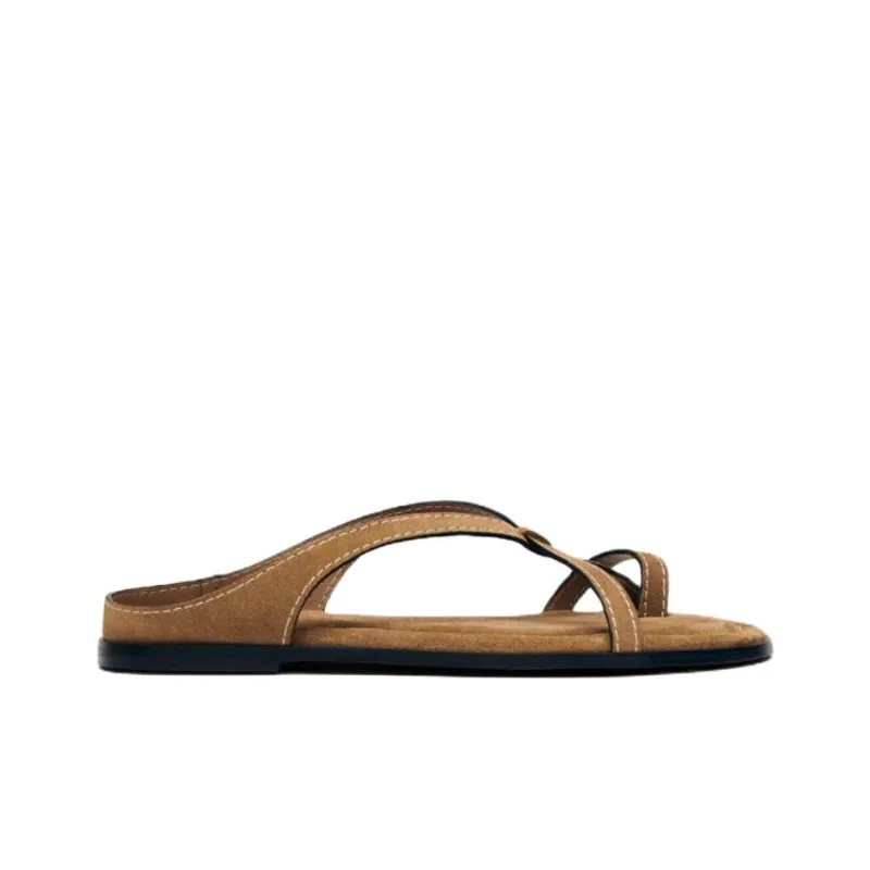 ALOHAS Slip Resistant Flip Flops Women's Brown-1