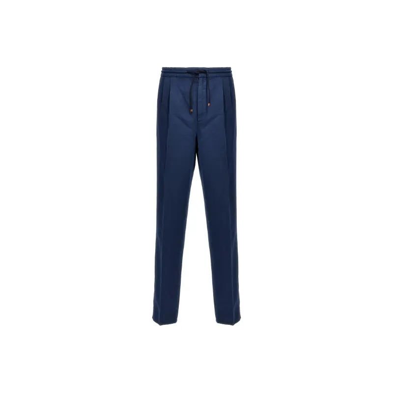 Brunello Cucinelli Mid Rise Tapered Leg Trousers-0