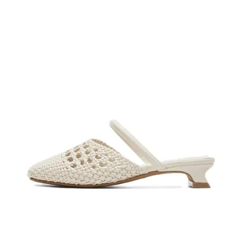 AGSDON Cut Out Woven Closed Toe Slippers Women's