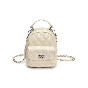 LUVISTRUE PU Backpack Large Size Women's White/Pink/Silver/Black/Red