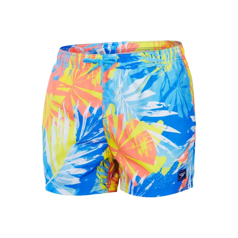 Speedo Printed Leisure 14' Swimming Shorts Men Blue-0