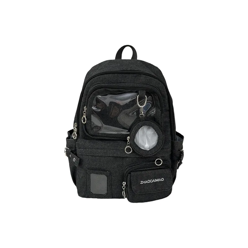 SUN EARTH &U Denim Backpack Unisex Multicolor-0